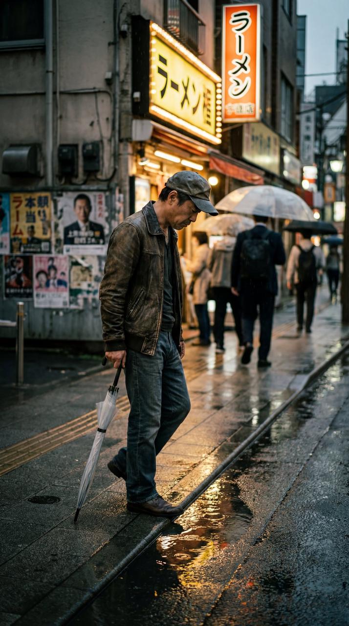超写实街头艺术风竖版人像