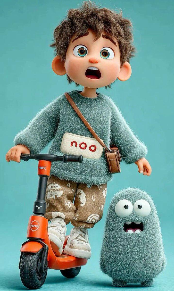 3D Pixar-style anima