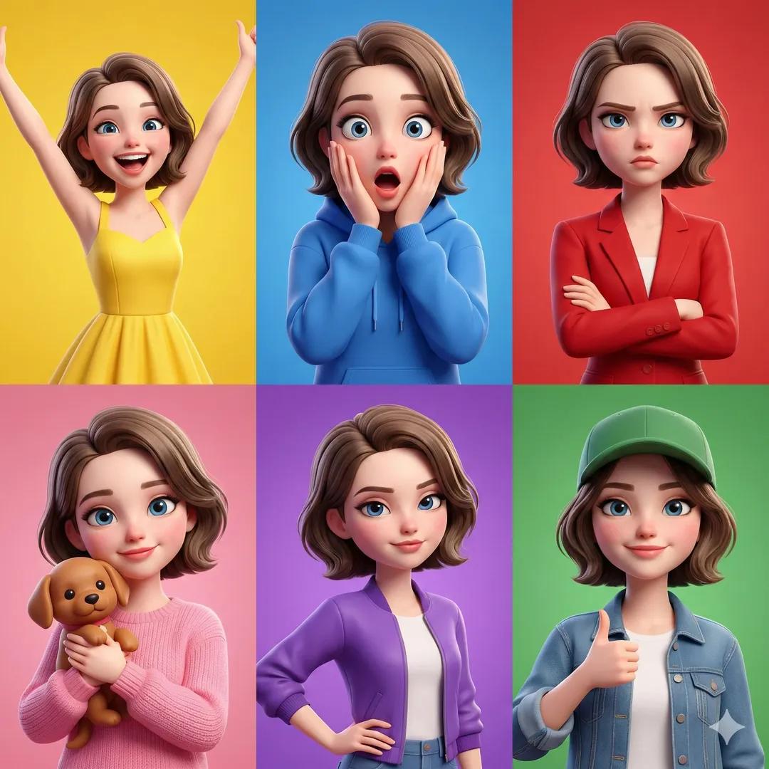 3D Pixar-style anima