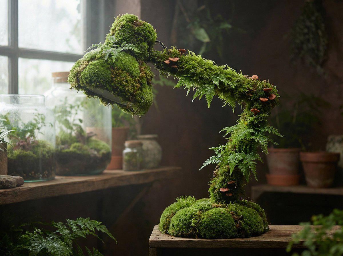 活苔藓生长包裹的产品植物风渲染