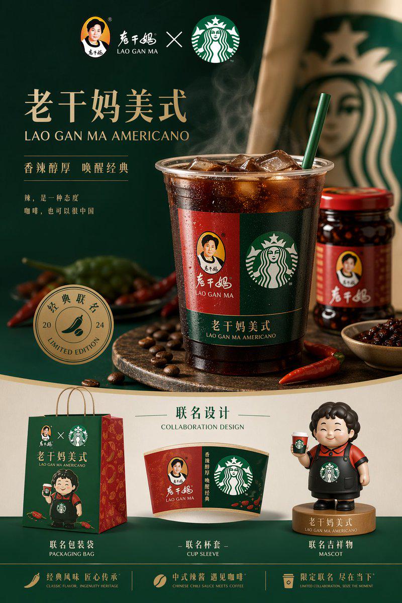 老干妈星巴克联名品牌运营全图