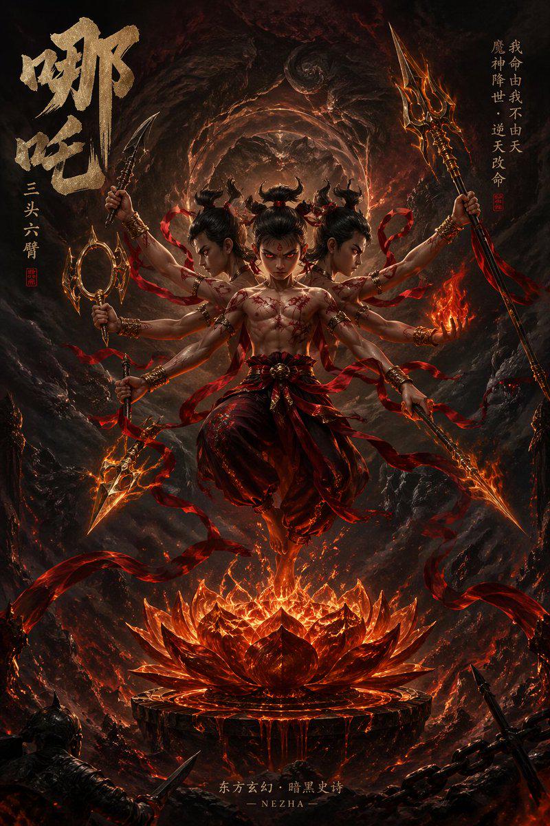 哪吒玄幻封面