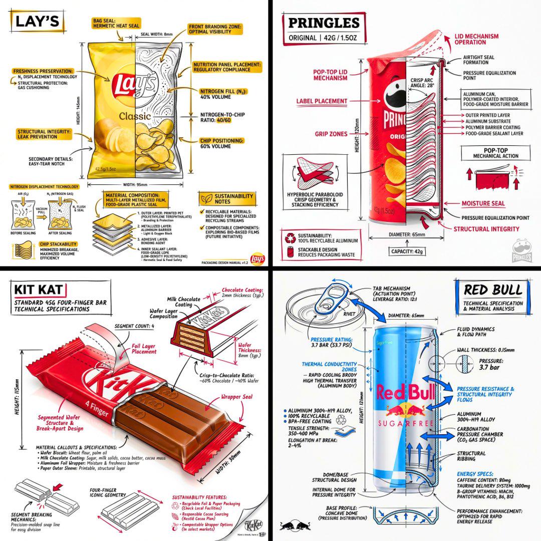 品牌零食产品技术解析信息图