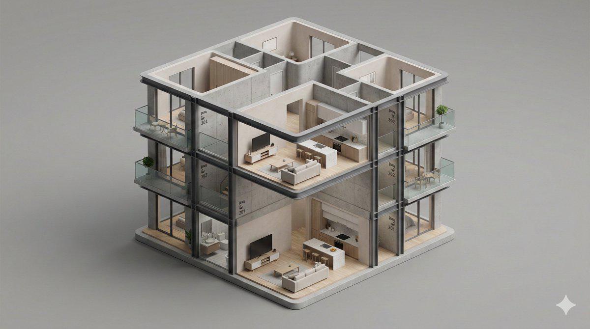 极简3D等距零售微景观