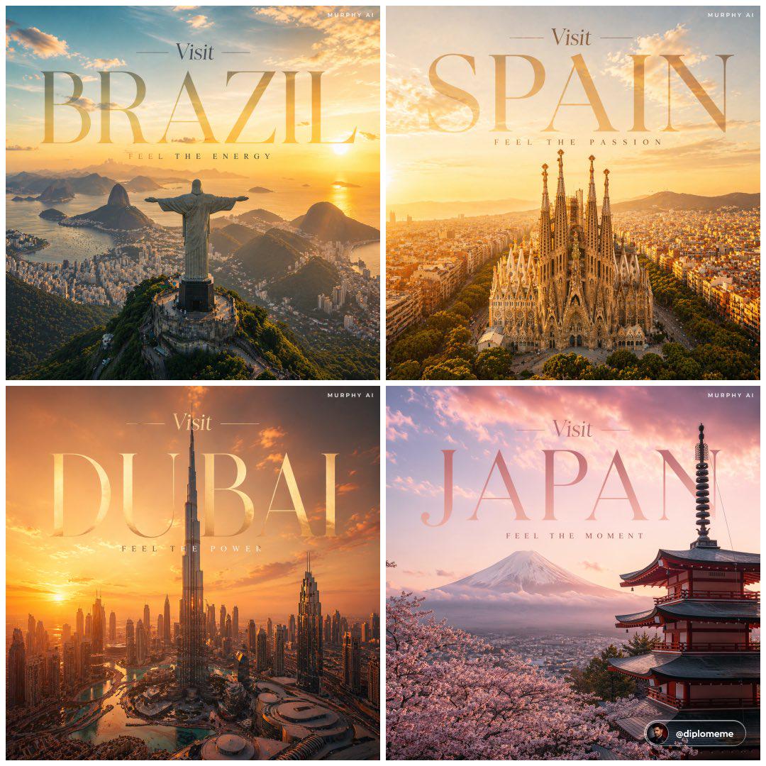 巴塞罗那圣家堂电影感奢华旅游海报