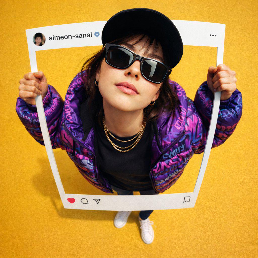 人物破框Instagram超写实合成照
