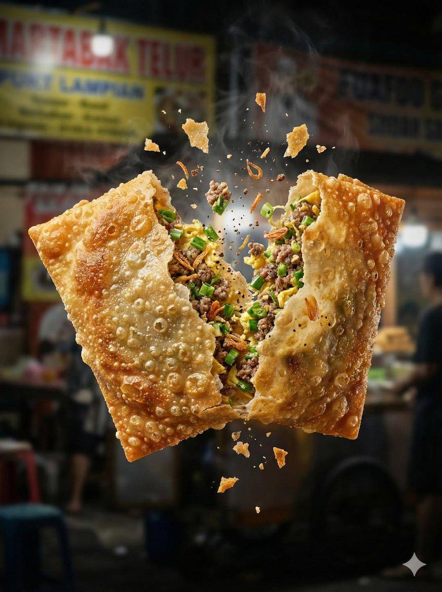 夜市街头炸食空中爆裂慢动作大片